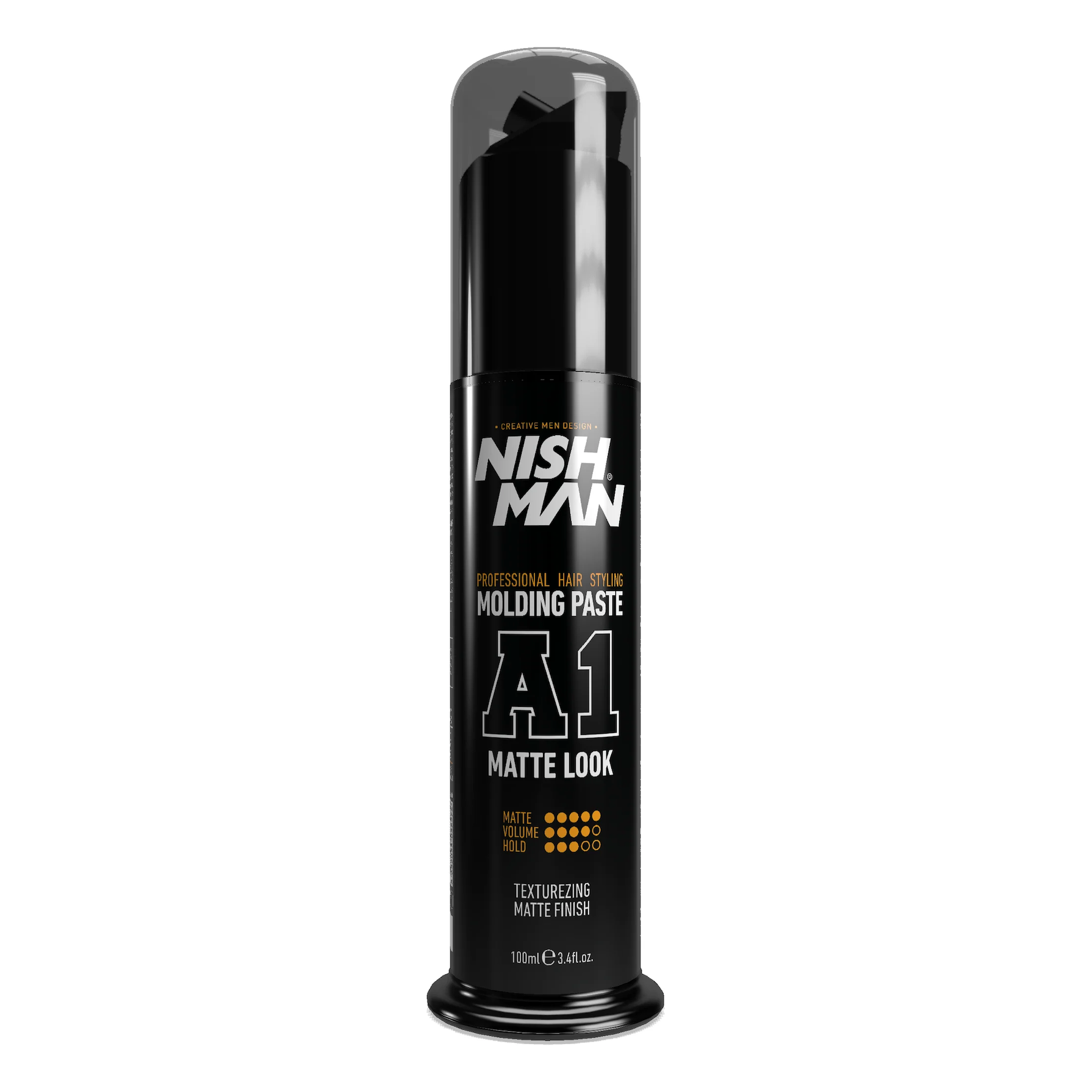 Nish Man Professional Hair Molding Paste: Strong Hold, Matte Finish, 3.4 Fl Oz