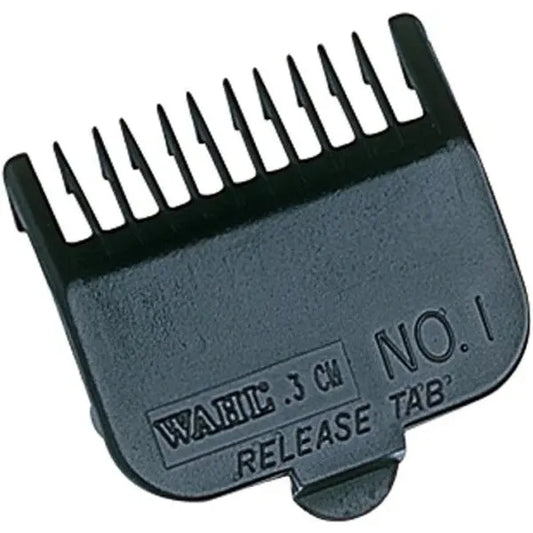 Wahl Professional Hair Clipper Attachment Comb No. 1 (3mm / 1/8 inch) Black