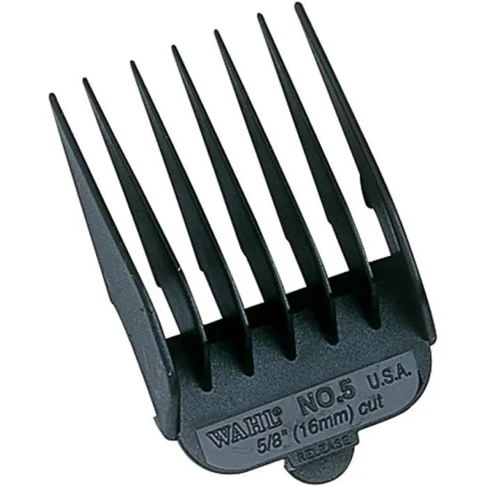 Wahl No. 5 Black Clipper Attachment Comb (5/8 inch, 16mm)
