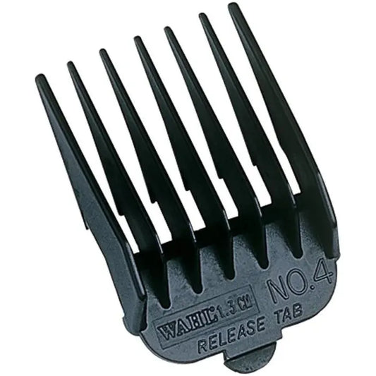 Wahl Professional Hair Clipper Guide Comb #4, 1/2-inch (13mm) Precision Black Attachment