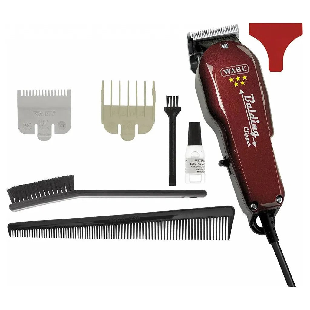 Wahl 5-Star Balding Clipper for Afro Hair, V5000 Motor, Ultra-Close Cut