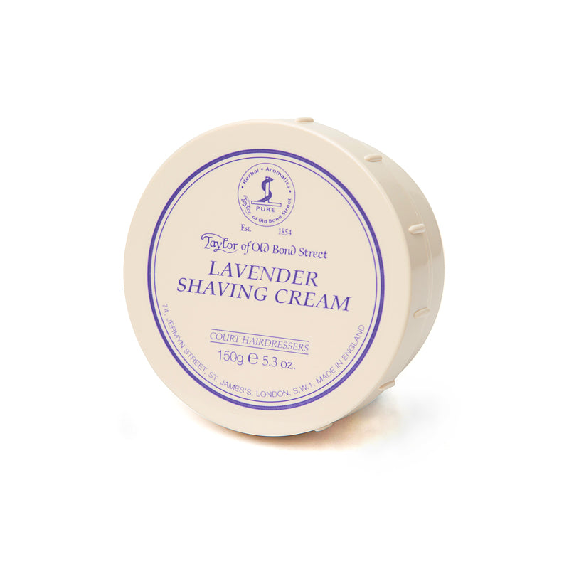 Taylor of Old Bond Street Luxurious Lavender Shaving Cream for Men, 5.3 oz Tub