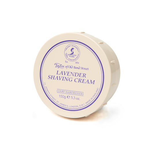 Taylor of Old Bond Street Luxurious Lavender Shaving Cream for Men, 5.3 oz Tub
