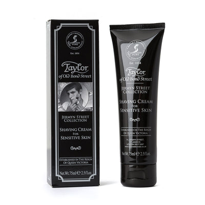 Taylor of Old Bond Street Jermyn Street Shaving Cream Tube, Sensitive Skin Formula