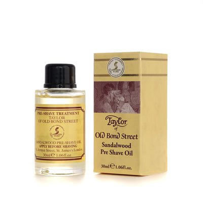 Taylor of Old Bond Street Sandalwood Pre-Shave Oil for Superior Smooth Shaving
