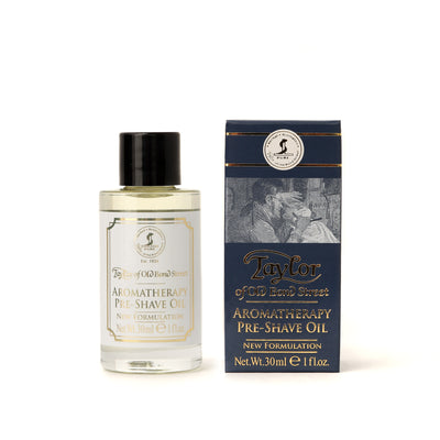 Taylor of Old Bond Street Aromatherapy Pre-Shave Oil for Smooth Shaving, 1 fl.oz.