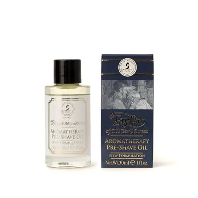 Taylor of Old Bond Street Aromatherapy Pre-Shave Oil for Smooth Shaving, 1 fl.oz.
