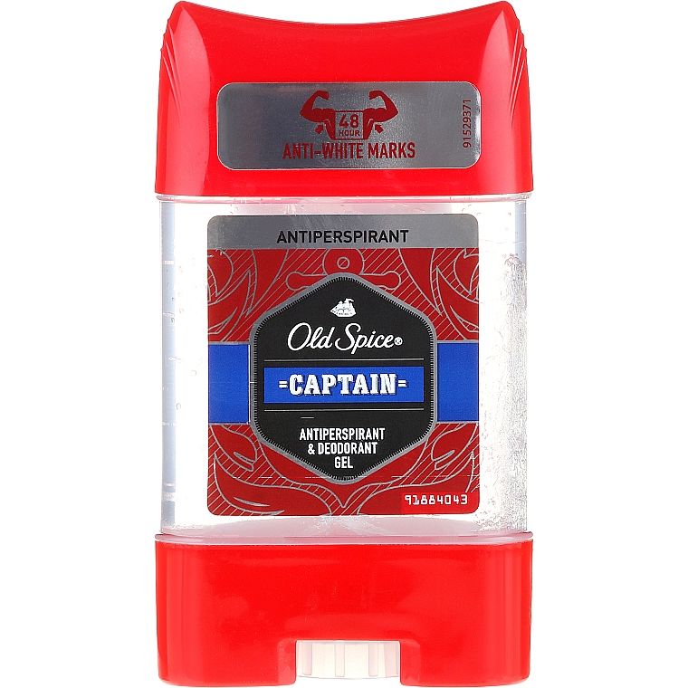 Old Spice Captain Men's Antiperspirant Deodorant Gel: 48-Hour Sweat & Odor Protection