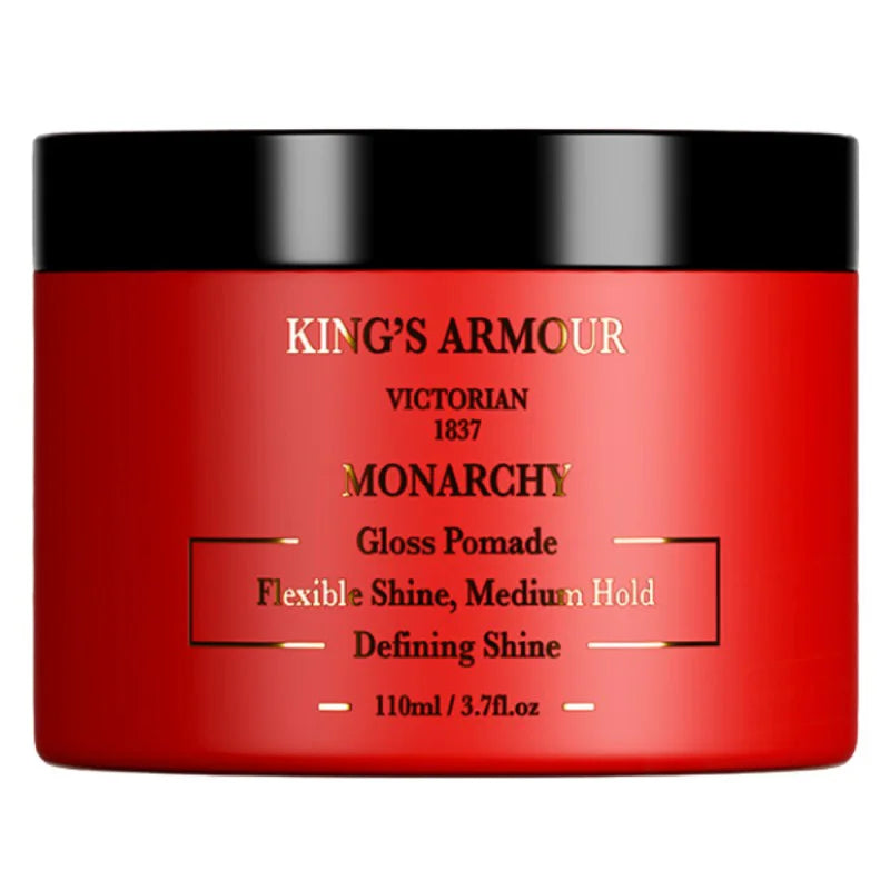 King's Armour Monarchy Gloss Pomade, Högglansigt Hårvax för Daglig Styling