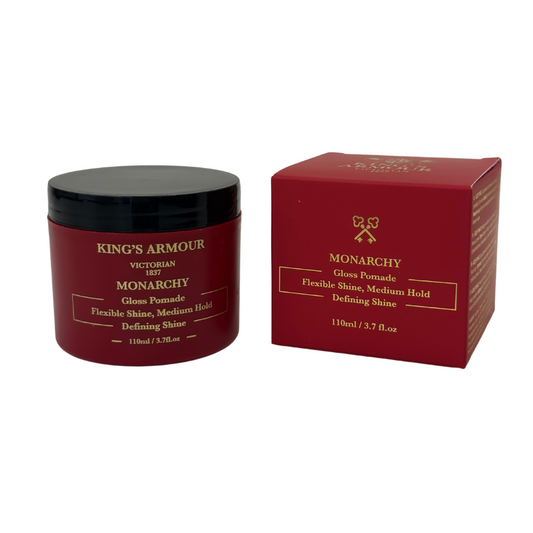 King's Armour Monarchy Gloss Pomade, Högglansigt Hårvax för Daglig Styling