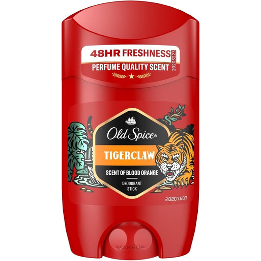 Old Spice Tiger Claw Deodorant Stick: 48HR Freshness, Alcohol-Free, 1.7oz for Men
