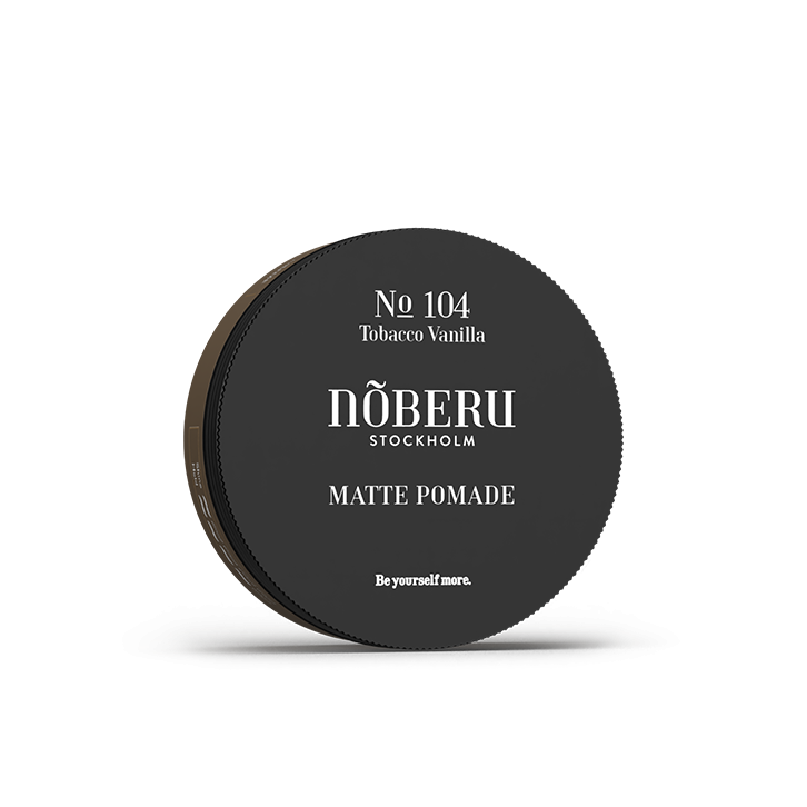 Noberu Stockholm Matte Pomade: Strong Hold, Natural Finish, Tobacco Vanilla Scent