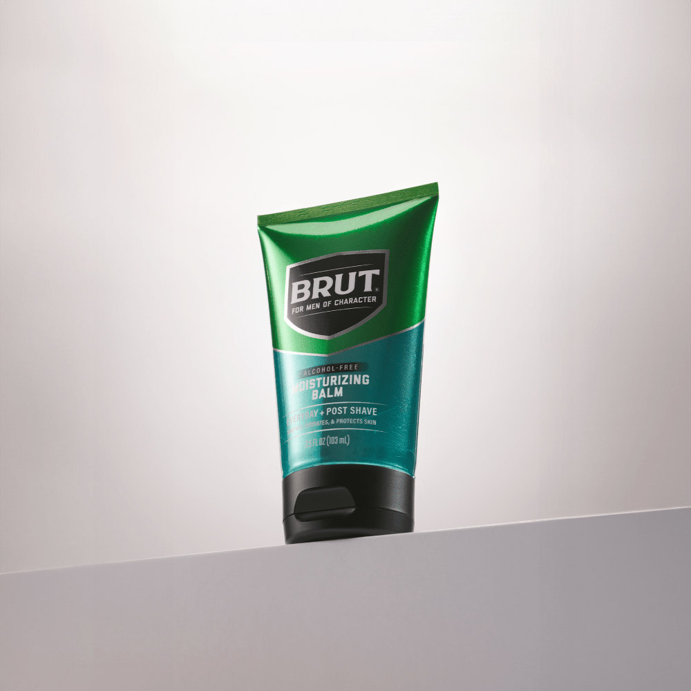 Brut Signature Men's Hydrating Face Balm - Lightweight, Grease-Free Post-Shave Soother