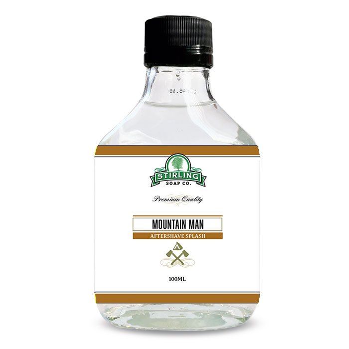 Stirling Mountain Man Aftershave Splash: Fresh, Elegant Scent, 3.4oz Post-Shave Soother