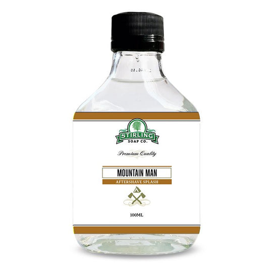 Stirling Mountain Man Aftershave Splash: Fresh, Elegant Scent, 3.4oz Post-Shave Soother