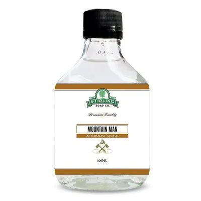 Stirling Mountain Man Aftershave Splash: Fresh, Elegant Scent, 3.4oz Post-Shave Soother