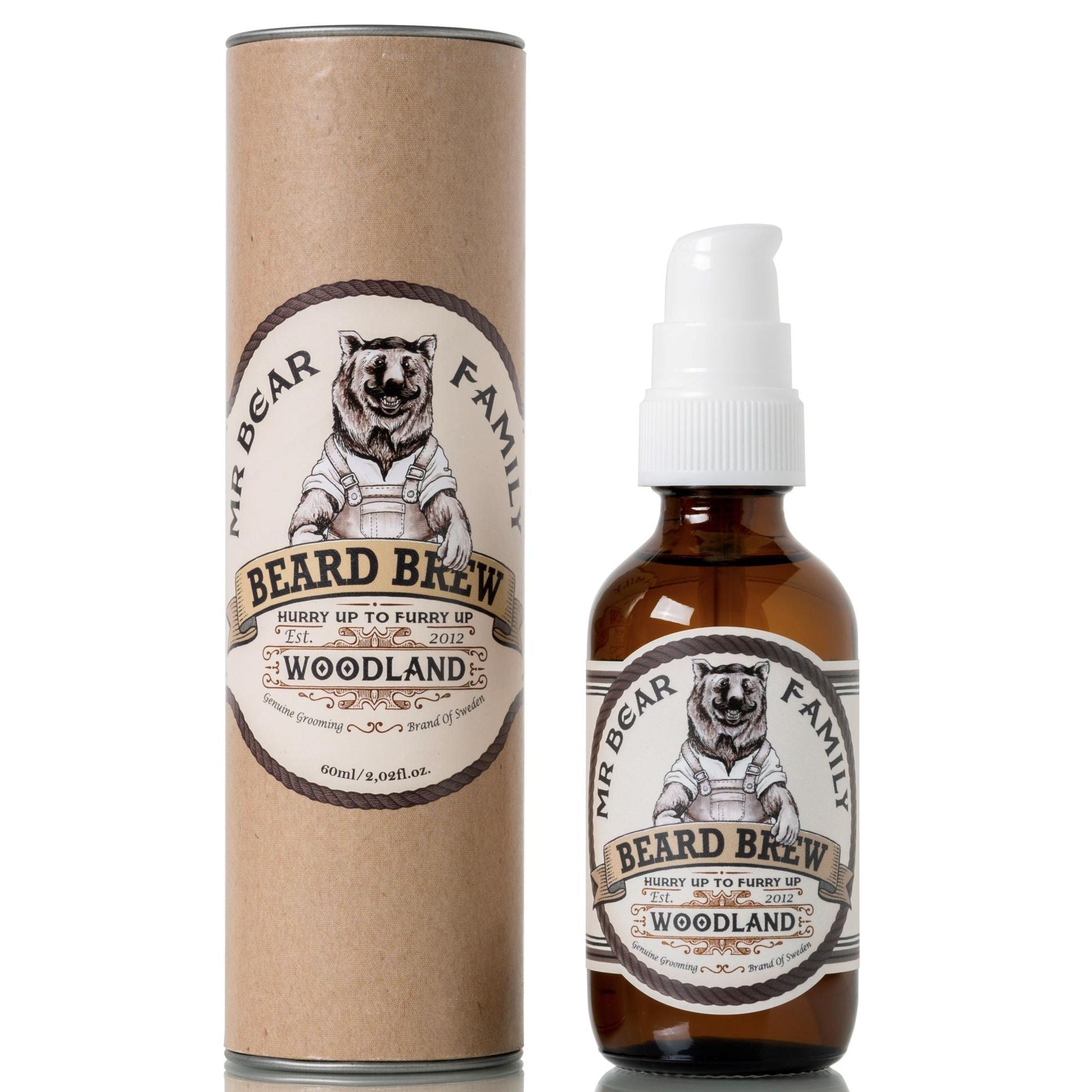 Mr Bear Family Woodland Beard Brew: Natural Softening & Itch Relief Beard Oil
