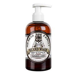 Mr Bear Family Woodland Scent Beard Wash for Fuller, Softer, Healthy Beards, 8.45 fl oz
