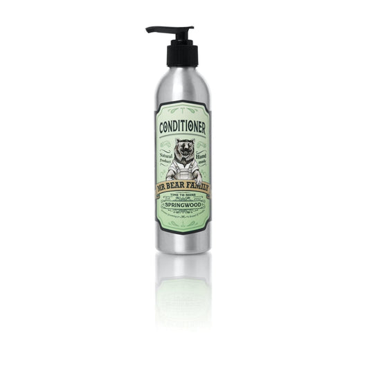 Mr Bear Family Natural Springwood Conditioner: Strengthens Hair, Soothes Scalp, 8.45 fl oz
