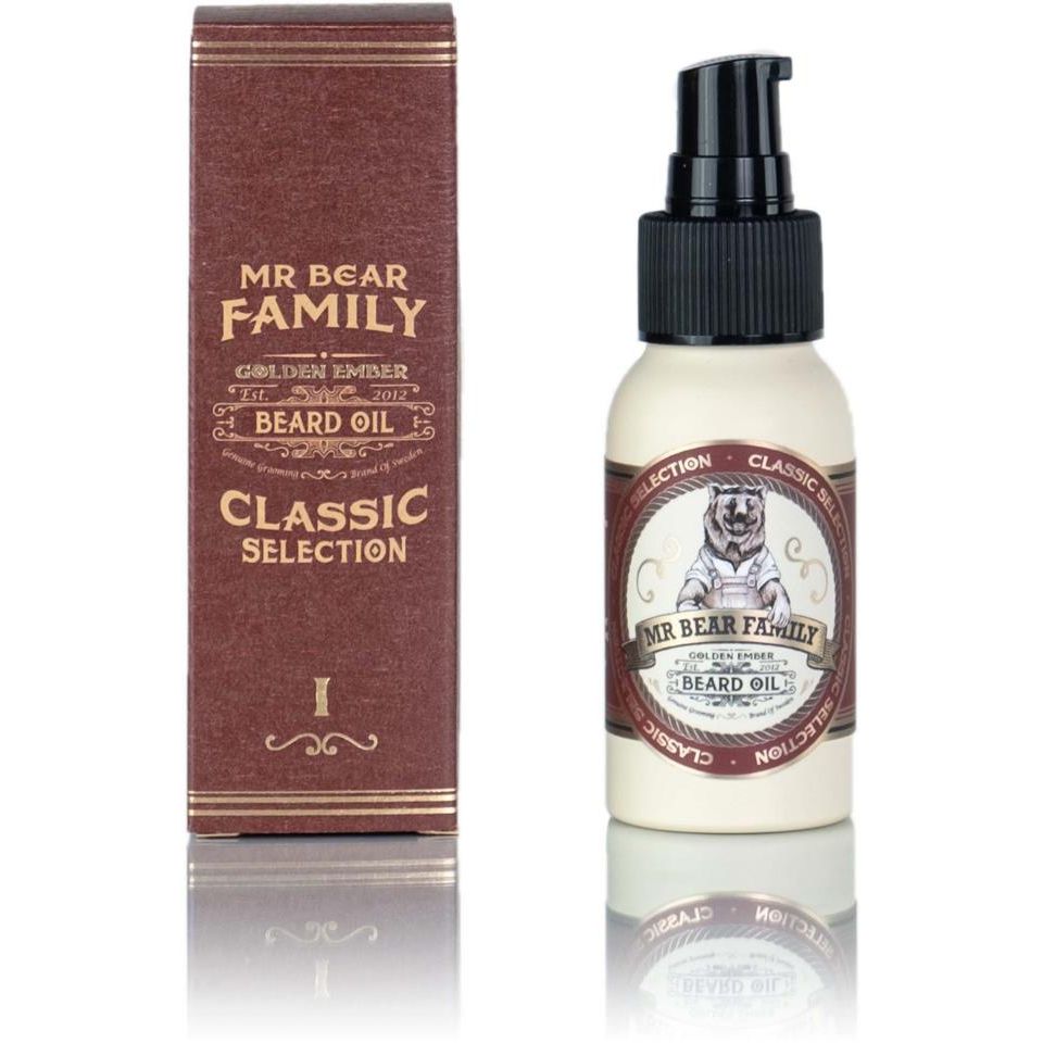 Mr Bear Family Golden Ember Beard Oil: Natural Softening, Nourishing 1.7 fl oz