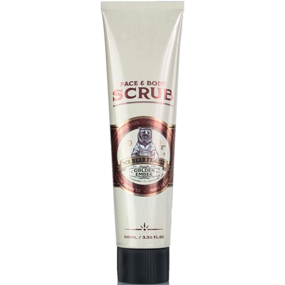 Mr Bear Family Golden Ember Exfoliating Face & Body Scrub 3.38 fl oz