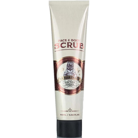 Mr Bear Family Golden Ember Exfoliating Face & Body Scrub 3.38 fl oz