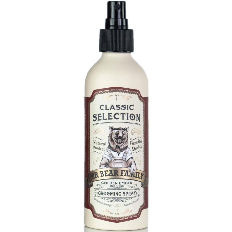 Mr Bear Family Golden Ember Grooming Spray - Natural Hold & Texture for Hair