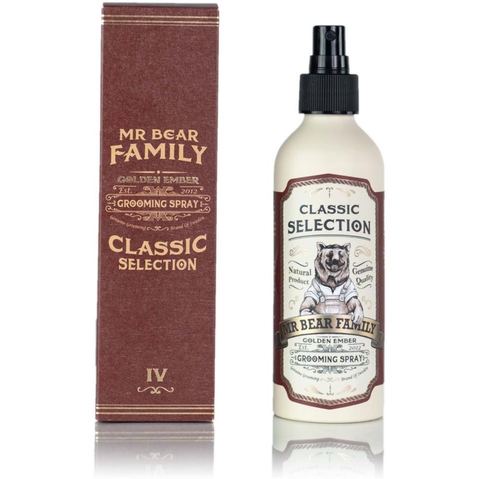 Mr Bear Family Golden Ember Grooming Spray - Natural Hold & Texture for Hair