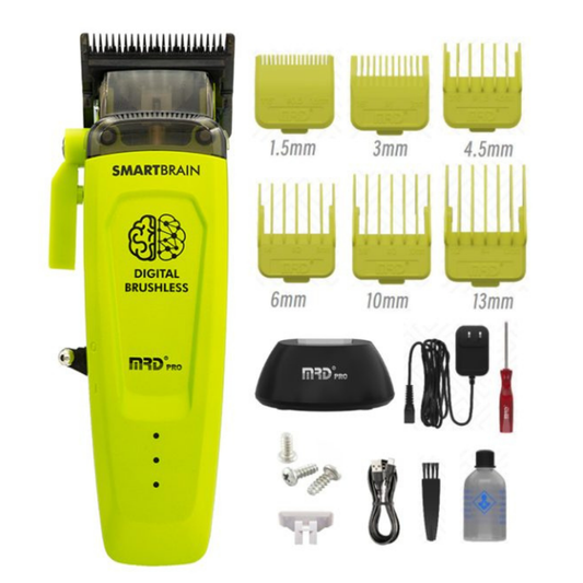 MRD Pro-SmartBrain HC-90 Green Professional Rechargeable Hair & Beard Trimmer