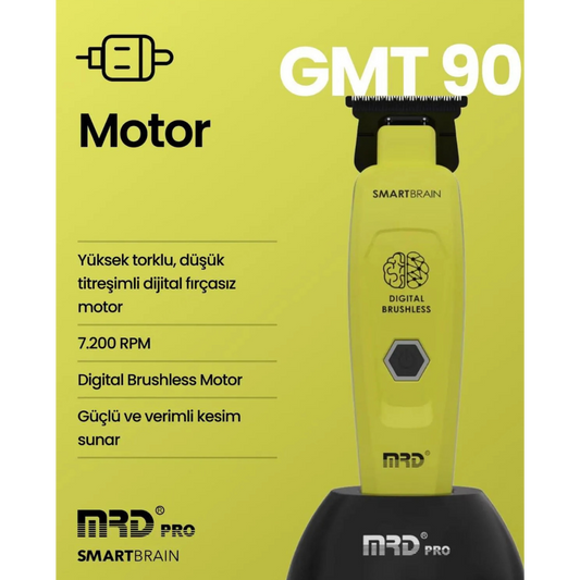 MRD SmartBrain GMT-90 Green Professional Hair Beard Trimmer Shaver