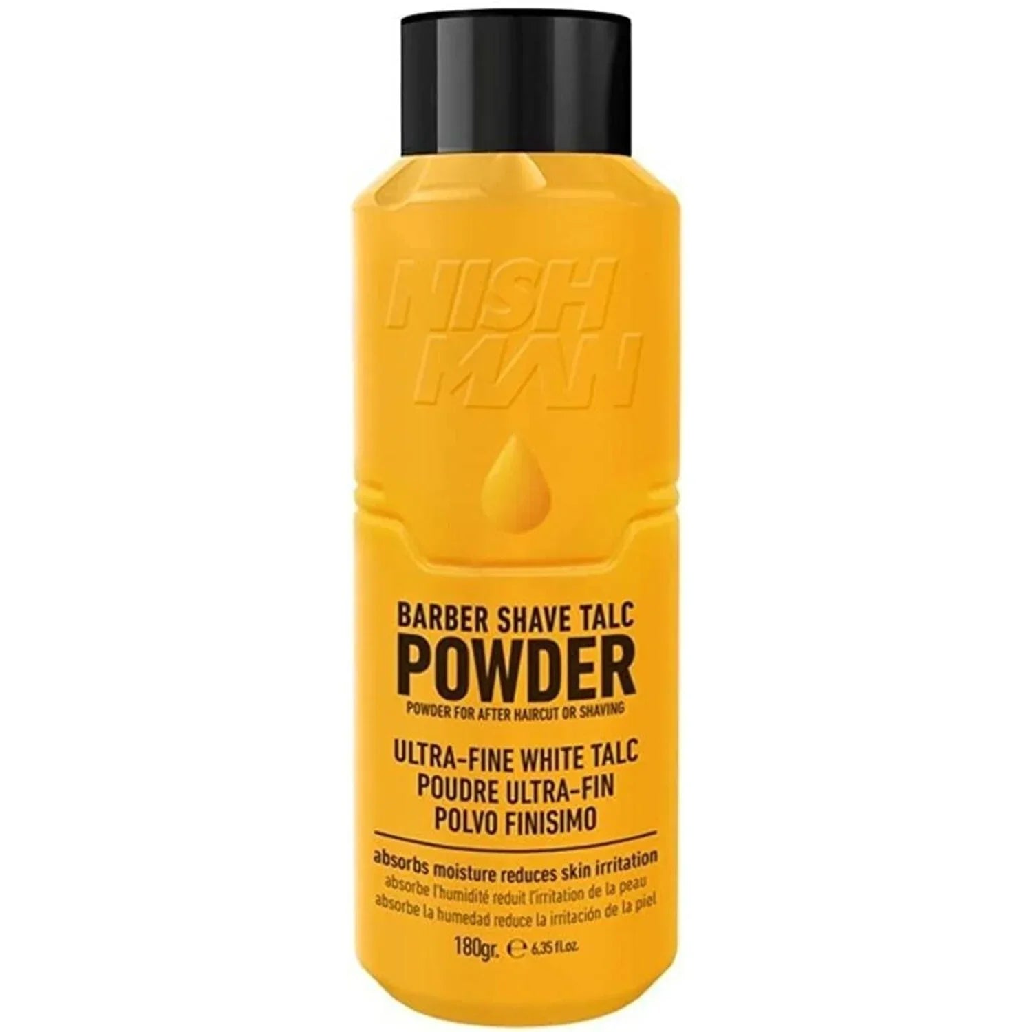 Nish Man Barber Shave Talc Powder 180g: Smooth, Fresh Skin Protection