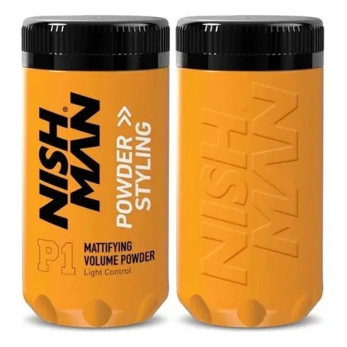 Nishman Hair Styling Powder: Instant Volume, Matte Finish, Strong Hold, 0.7 oz