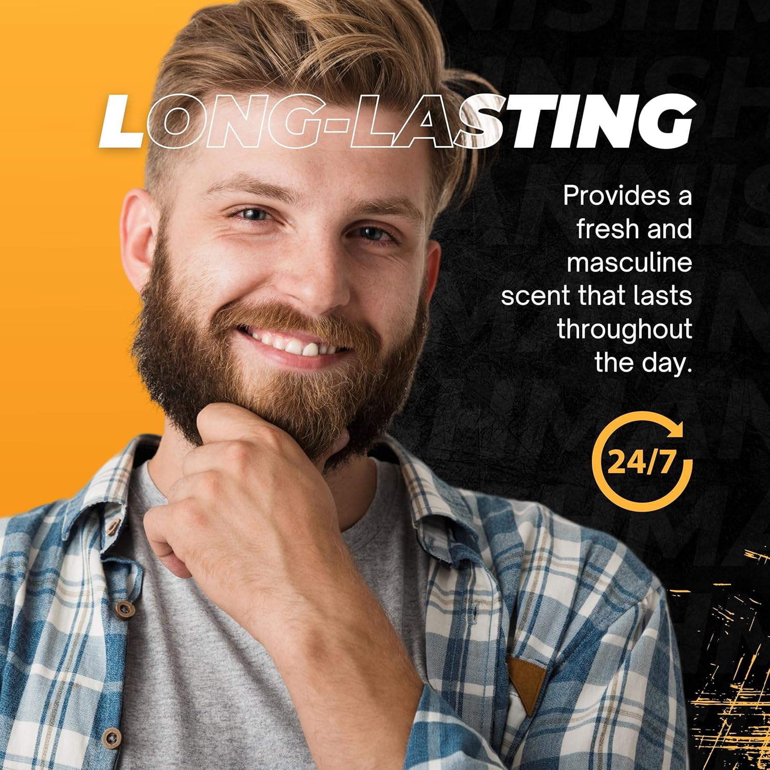 Nish Man Lemon Aftershave Cologne for Men - Refreshing, Soothing 400ml