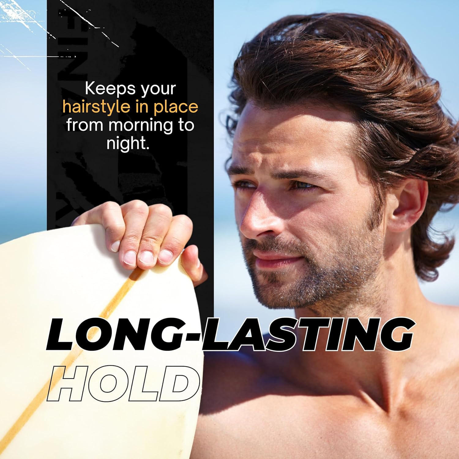 Nish Man Sea Salt Spray 6.7 fl oz: Ultimate Volume & Textured Finish