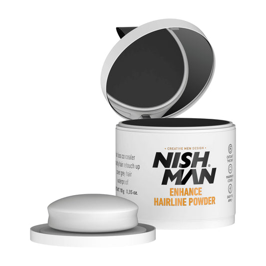 Nishman Hairline Powder Svart 10 g