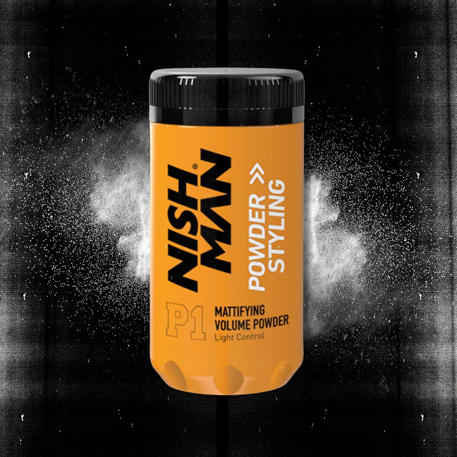 Nishman Hair Styling Powder: Instant Volume, Matte Finish, Strong Hold, 0.7 oz