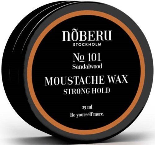 Noberu Moustache Wax Strong Hold Sandalwood 25ml