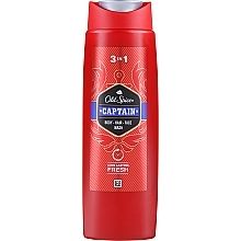 Old Spice Captain 3-in-1 Invigorating Body Hair Face Wash Shower Gel 675ml