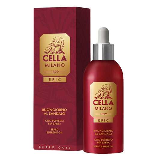 Cella Milano Epic beard oil Buongiorno al Sandalo 50ml