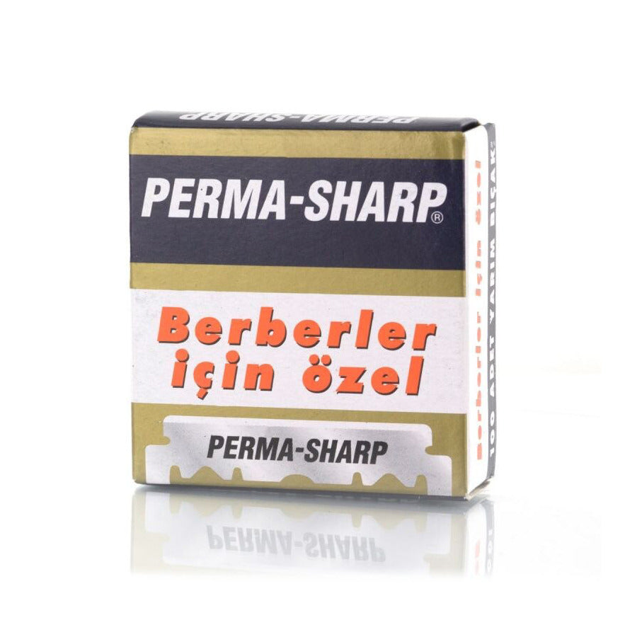 Perma-Sharp Single Edge Razor Blades - 100 Count Stainless Steel Shavette Blades