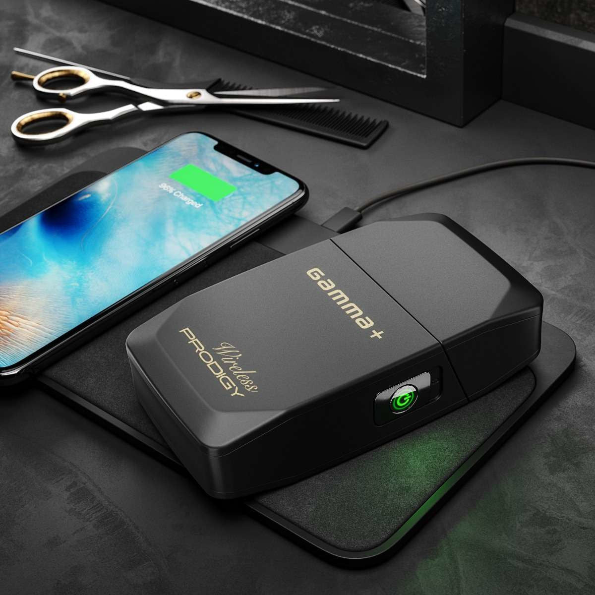 Gamma Più Prodigy Wireless Shaver: Hypoallergenic Gold Titanium Foil, 120-Minute Runtime