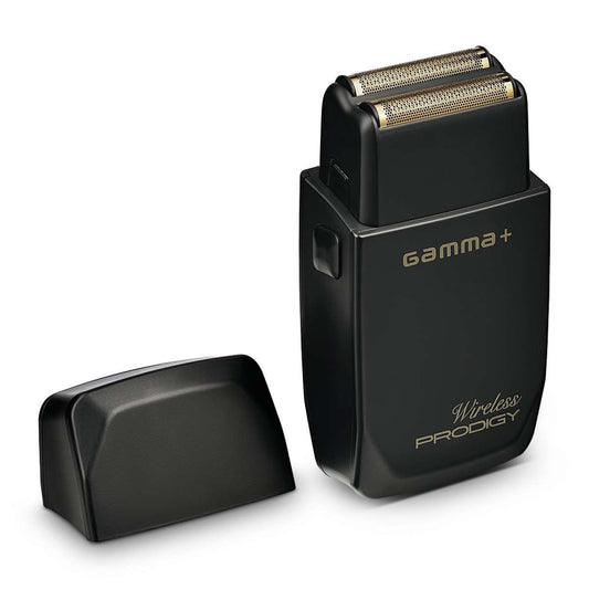 Gamma Più Prodigy Wireless Shaver: Hypoallergenic Gold Titanium Foil, 120-Minute Runtime