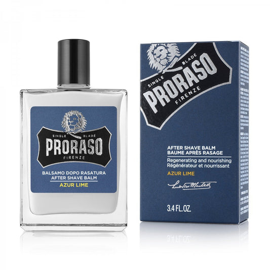 Proraso Azur Lime Soothing After Shave Balm - Alcohol-Free, 3.4 fl oz