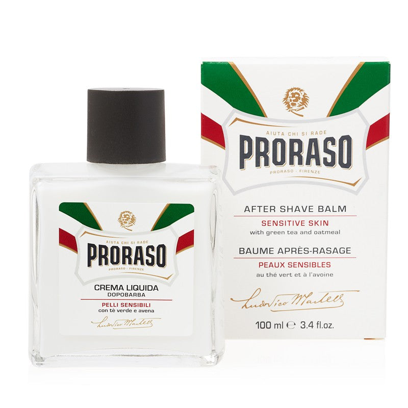 Proraso Sensitive Skin After Shave Balm Liquid Cream Green Tea Oat