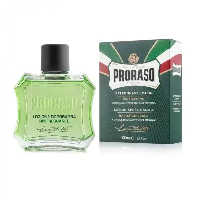 Proraso Green Line Aftershave-lotion med Mentol och Eukalyptus 100 ml