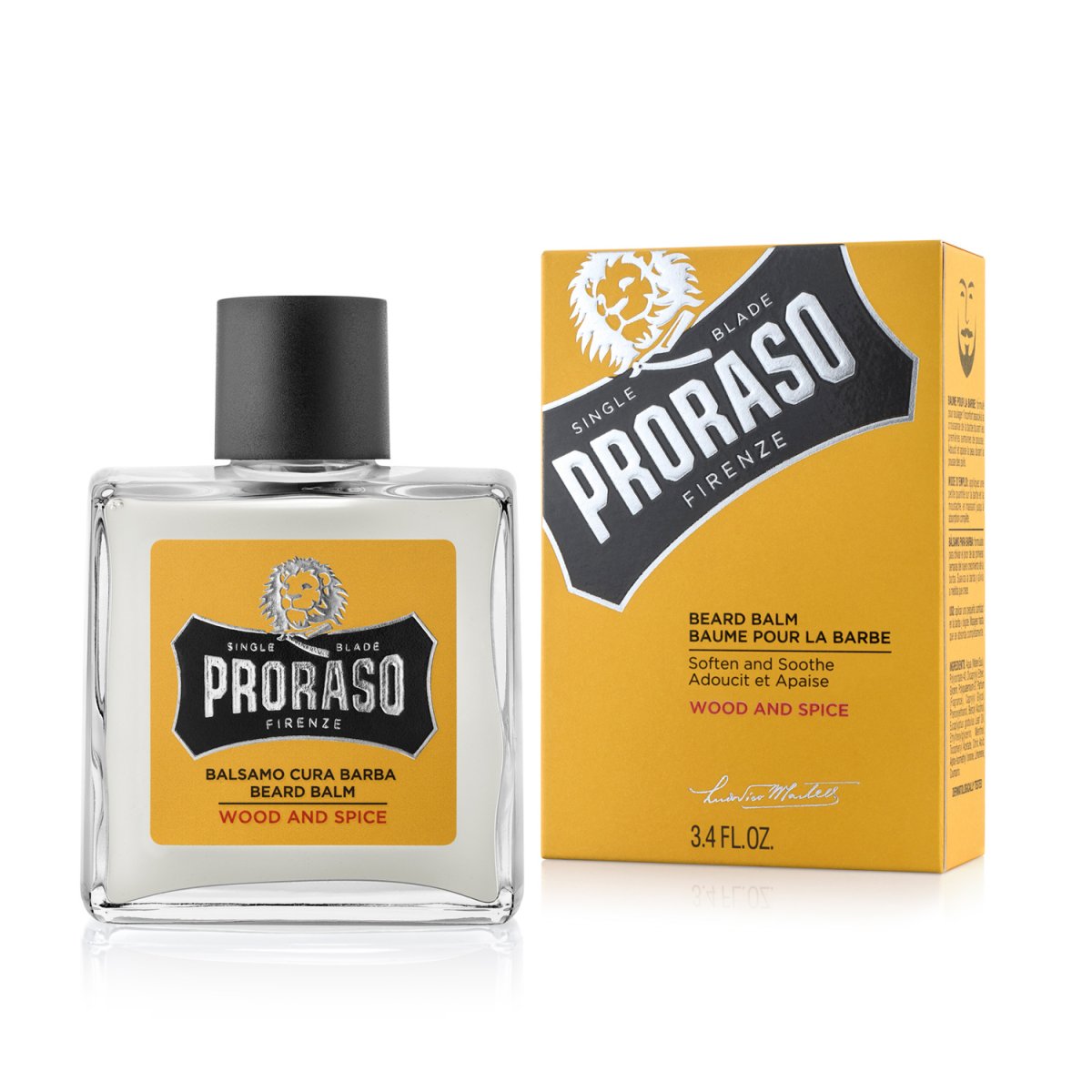 Proraso Wood & Spice Beard Balm: Soothe, Soften, and Refresh Your Beard