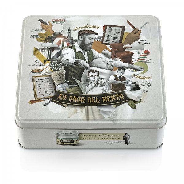 Proraso Wood & Spice Beard Kit Gift Set: Essential Shampoo, Oil, Balm for Men