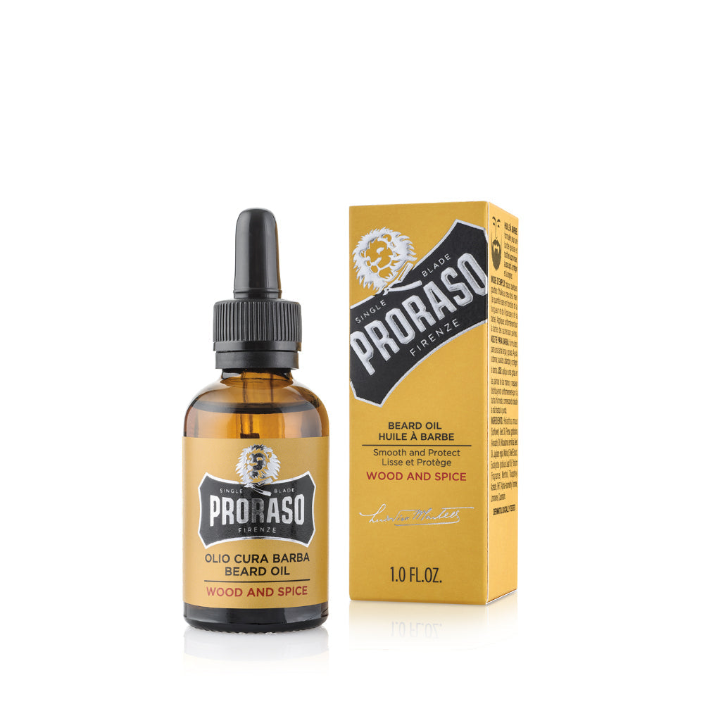 Proraso Wood and Spice Skäggolja för Tjockt Skägg 30ml