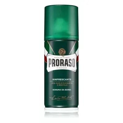 Proraso Refreshing Menthol Eucalyptus Shaving Foam 100ml for a Smooth, Invigorating Shave
