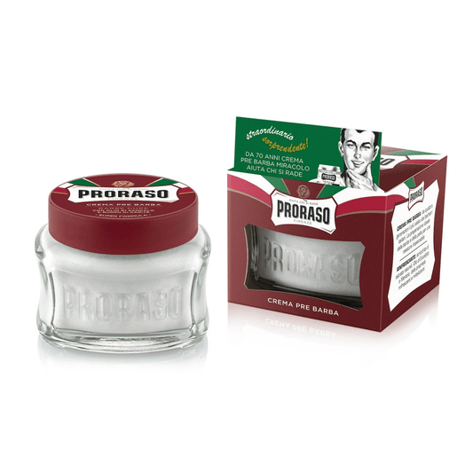 Proraso Sandalwood Shea Butter Pre-Shave Cream 3.38oz for Coarse Beards